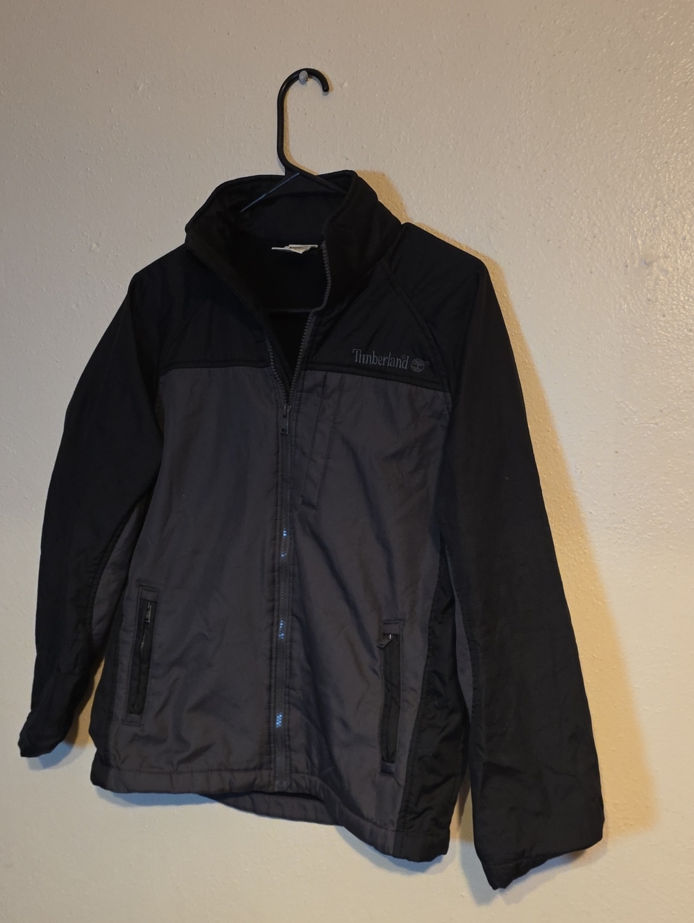 Timberland Boy's Black & Dark Gray Performance Jacket Sz 16-18